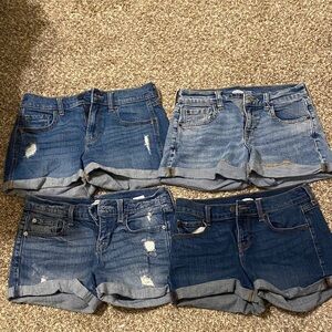 Old Navy Women's Blue Jean Shorts Set